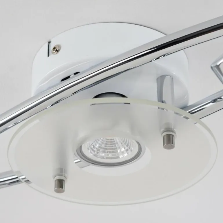 Plafonnier Naalisvaara Chrome, Blanc, 5 lumières