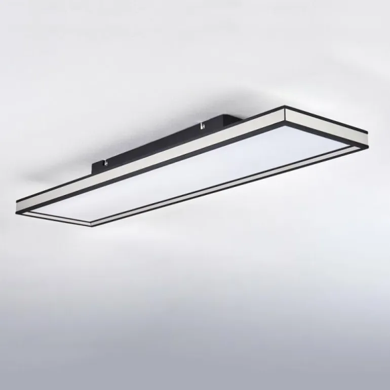 Plafonnier Nabbas LED Noir, 1 lumière, Télécommandes