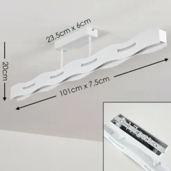 Plafonnier Nagold LED Blanc, 1 lumière