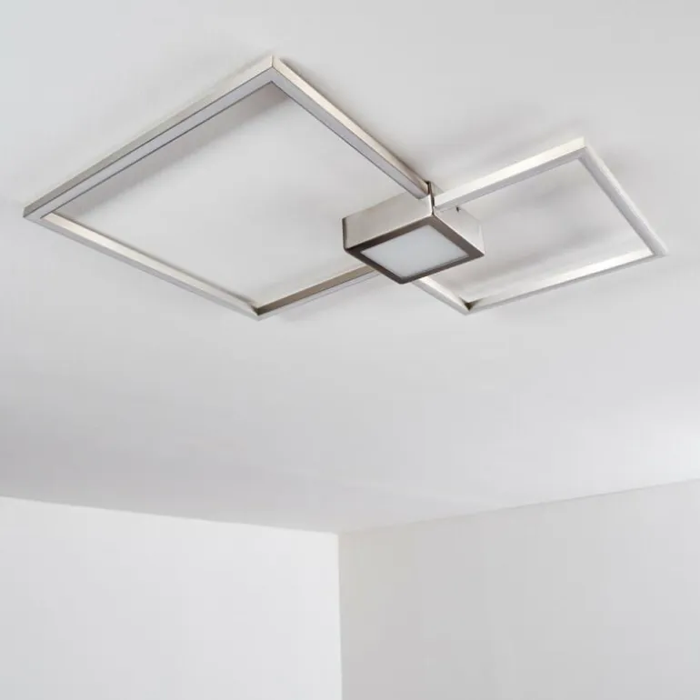 Plafonnier Narpes LED Nickel mat, 1 lumière