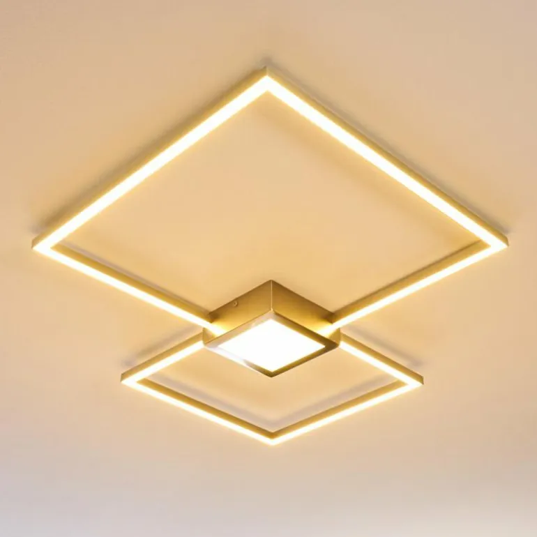 Plafonnier Narpes LED Nickel mat, 1 lumière