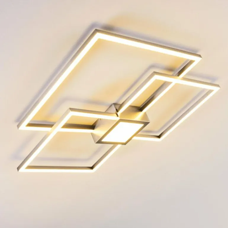 Plafonnier Narpes LED Nickel mat, 1 lumière