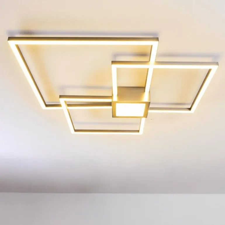 Plafonnier Narpes LED Nickel mat, 1 lumière