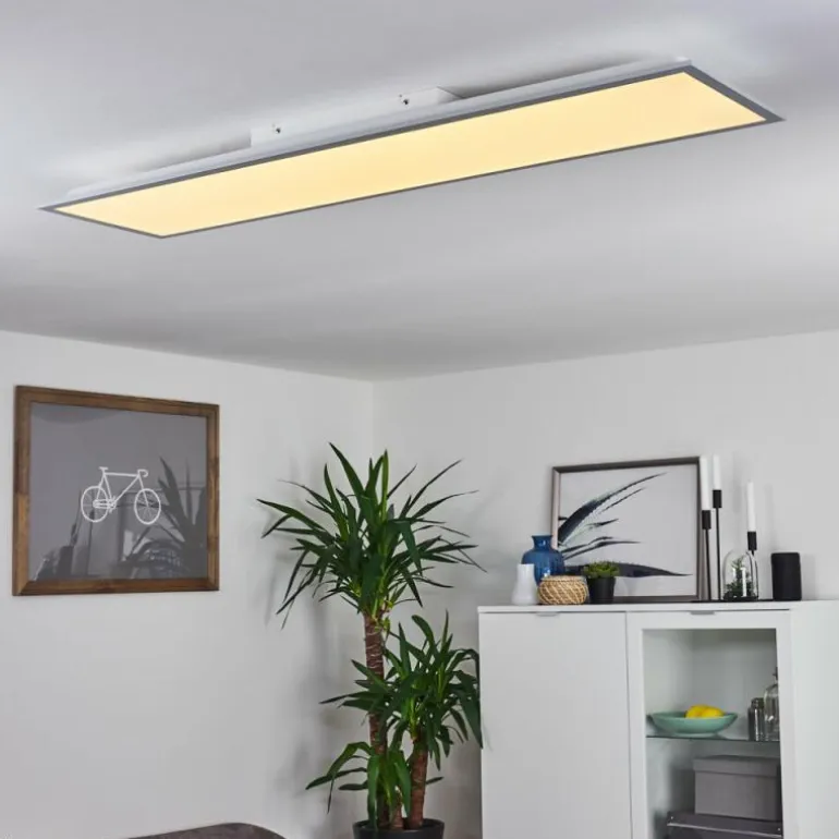 Plafonnier Nexo LED Blanc, 1 lumière, Télécommandes