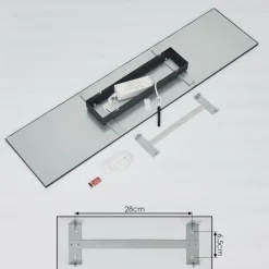 Plafonnier Nexo LED Noir, 1 lumière, Télécommandes