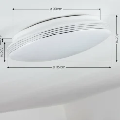 Plafonnier Niebla LED Blanc, 1 lumière