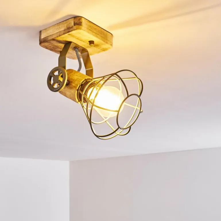 Plafonnier Nifun Brun, Vert, 1 lumière