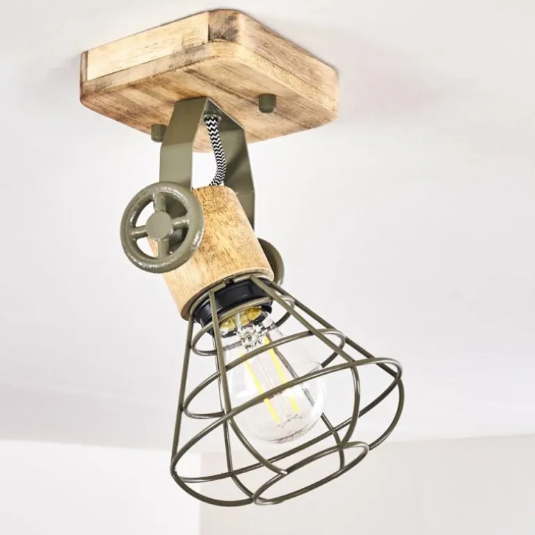 Plafonnier Nifun Brun, Vert, 1 lumière