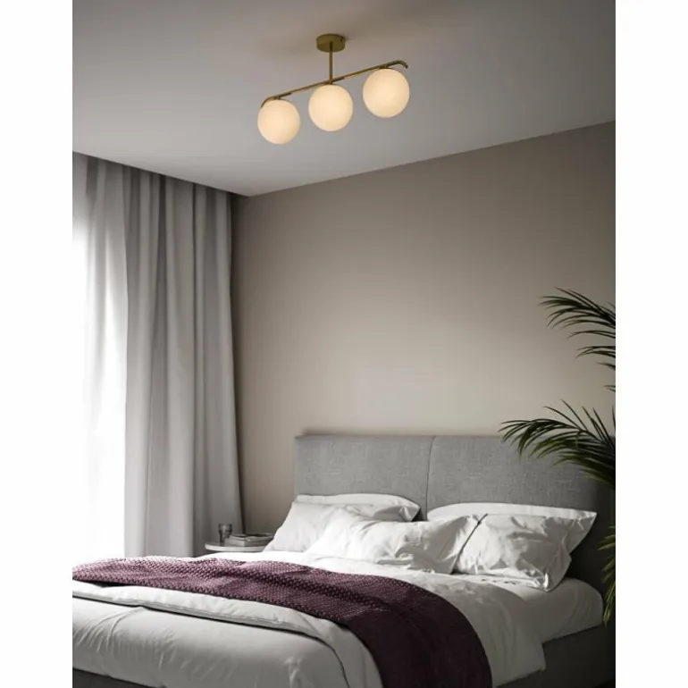 Plafonnier Nordlux GRANT Laiton, 3 lumières