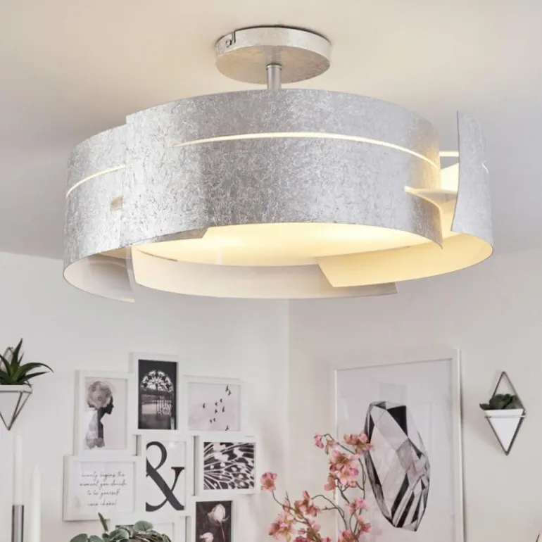 Plafonnier Novara Argenté, 3 lumières