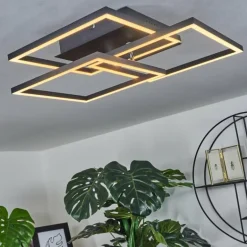 Plafonnier Oberegg LED Blanc, 1 lumière, Télécommandes