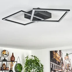Plafonnier Obo LED Noir, 1 lumière