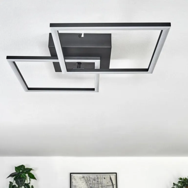 Plafonnier Obo LED Noir, 1 lumière