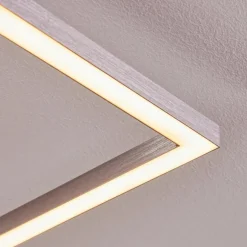 Plafonnier Omega LED Nickel mat, 1 lumière