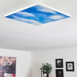Plafonnier Onlaj LED Blanc, 1 lumière, Télécommandes
