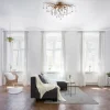 Plafonnier Paul Neuhaus ICICLE Vieux laiton, 4 lumières