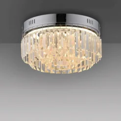 Plafonnier Paul Neuhaus KRISTA LED Chrome, 1 lumière