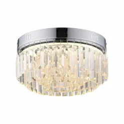 Plafonnier Paul Neuhaus KRISTA LED Chrome, 1 lumière