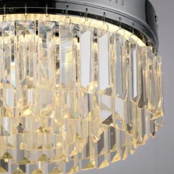 Plafonnier Paul Neuhaus KRISTA LED Chrome, 1 lumière