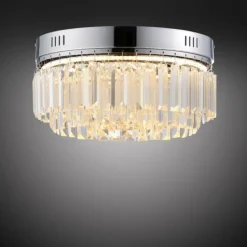 Plafonnier Paul Neuhaus KRISTA LED Chrome, 1 lumière