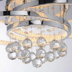 Plafonnier Paul Neuhaus ROTAZO LED Argenté, 1 lumière