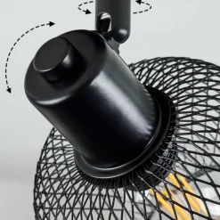 Plafonnier Pipisu Noir, 1 lumière