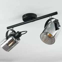Plafonnier Quieri Noir, 2 lumières