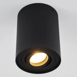 Plafonnier Quimper Noir, 1 lumière