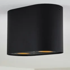 Plafonnier Quimper Noir, 2 lumières