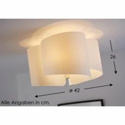 Plafonnier Selene Blanc, 3 lumières