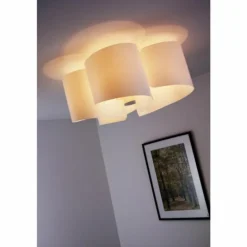 Plafonnier Selene Blanc, 5 lumières