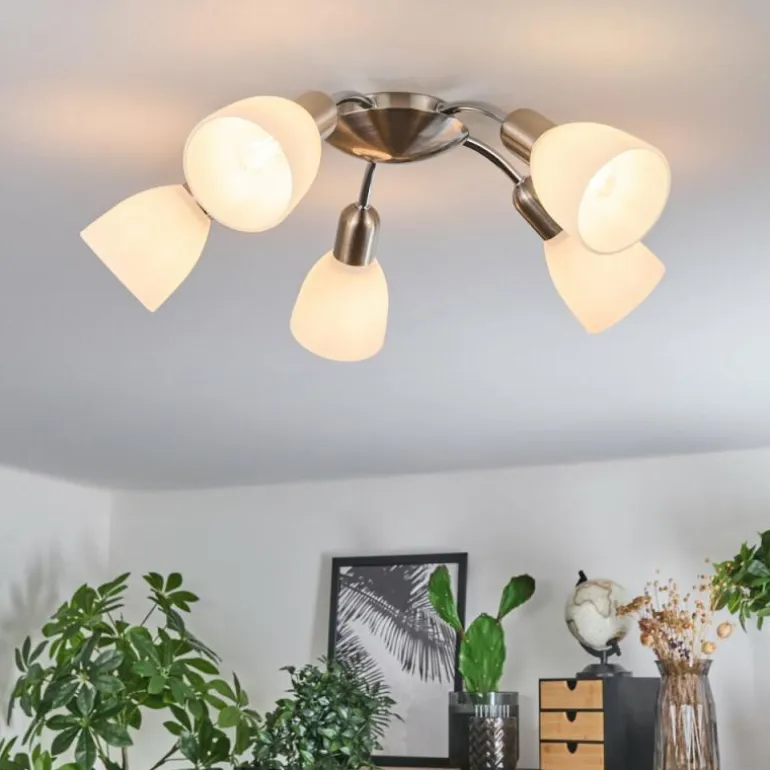 Plafonnier Starkeryd Nickel mat, 5 lumières