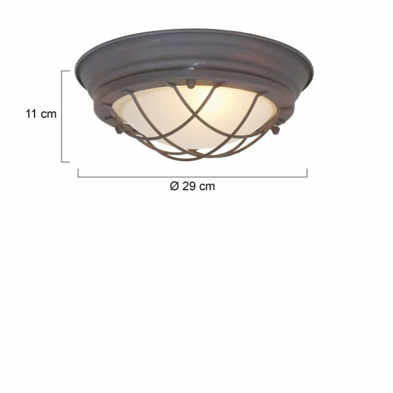 Plafonnier Steinhauer Mexlite Brun, 1 lumière