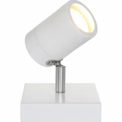Plafonnier Steinhauer Upround LED Nickel mat, Blanc, 1 lumière