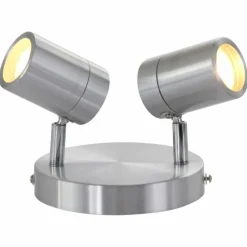 Plafonnier Steinhauer Upround LED Gris, Nickel mat, 2 lumières