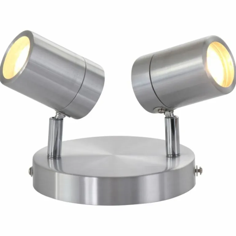 Plafonnier Steinhauer Upround LED Gris, Nickel mat, 2 lumières