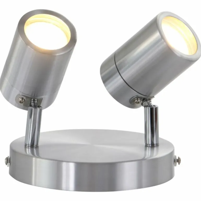 Plafonnier Steinhauer Upround LED Gris, Nickel mat, 2 lumières