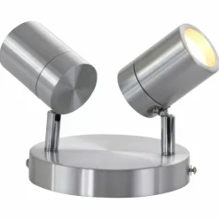 Plafonnier Steinhauer Upround LED Gris, Nickel mat, 2 lumières