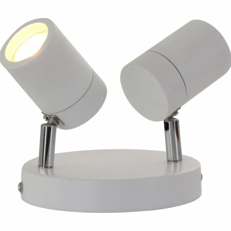 Plafonnier Steinhauer Upround LED Nickel mat, Blanc, 2 lumières