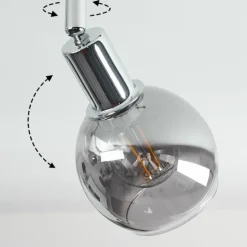 Plafonnier Stranderod Chrome, 2 lumières