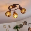Plafonnier Sunasau Noir, 3 lumières