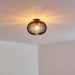 Plafonnier Svensbyn Noir, 1 lumière