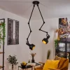 Plafonnier Tablazos Noir, 2 lumières