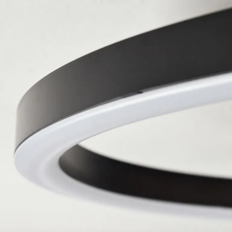 Plafonnier Taboneira LED Noir, 1 lumière