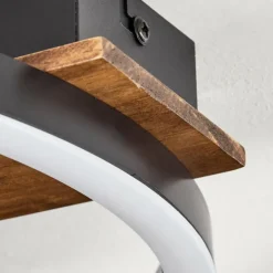 Plafonnier Taboneira LED Noir, 1 lumière