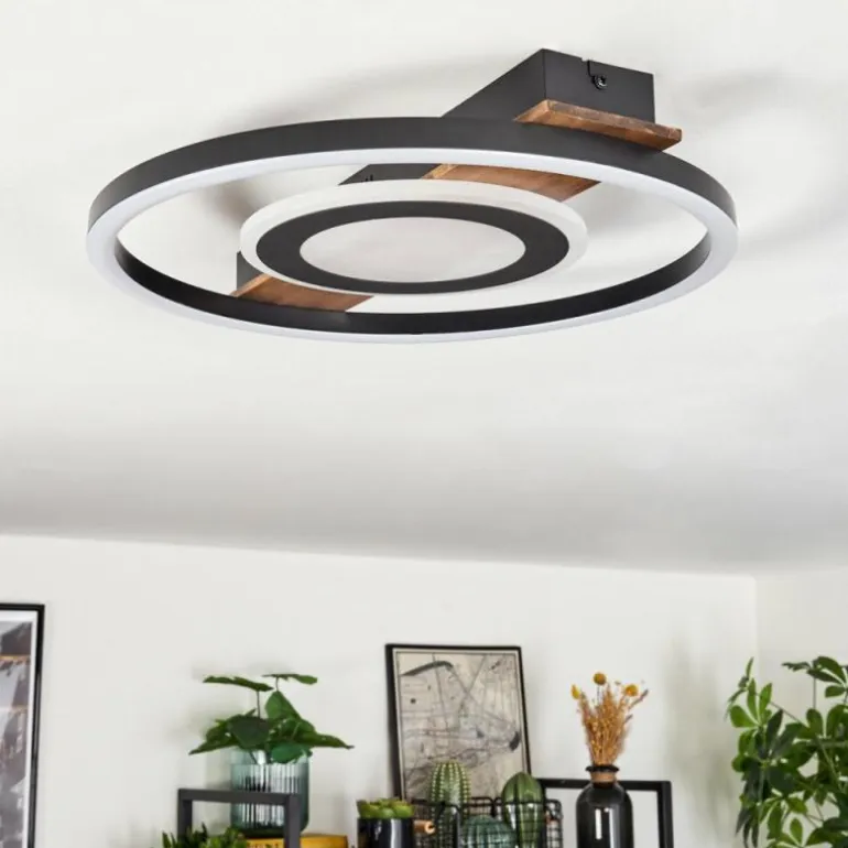 Plafonnier Taboneira LED Noir, 1 lumière