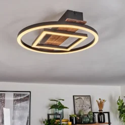 Plafonnier Taboneira LED Noir, 1 lumière
