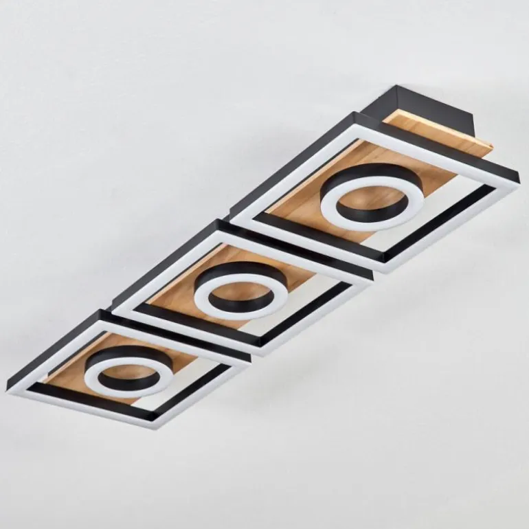 Plafonnier Taboneira LED Écru, Noir, 3 lumières