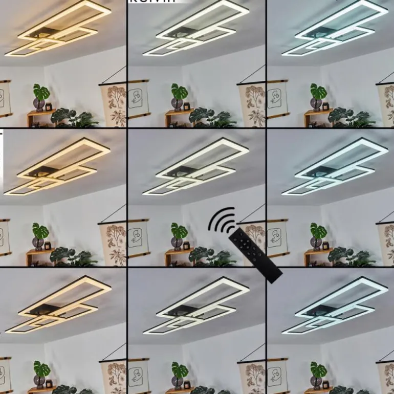 Plafonnier Taleta LED Noir, 1 lumière