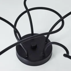 Plafonnier Tambo Noir, 5 lumières